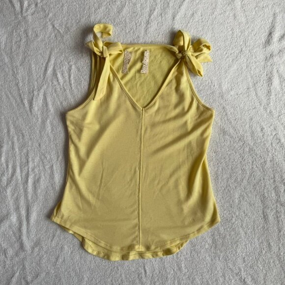 Yellow Tank with Bow Straps - Picture 1 of 5